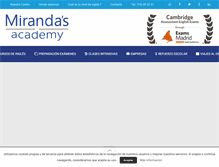 Tablet Screenshot of mirandasacademy.com